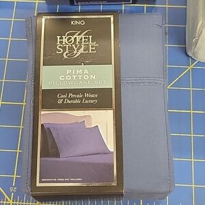 King Hotel Style Pima 300 ct Cotton Pillow Case Set of 2 in Pack